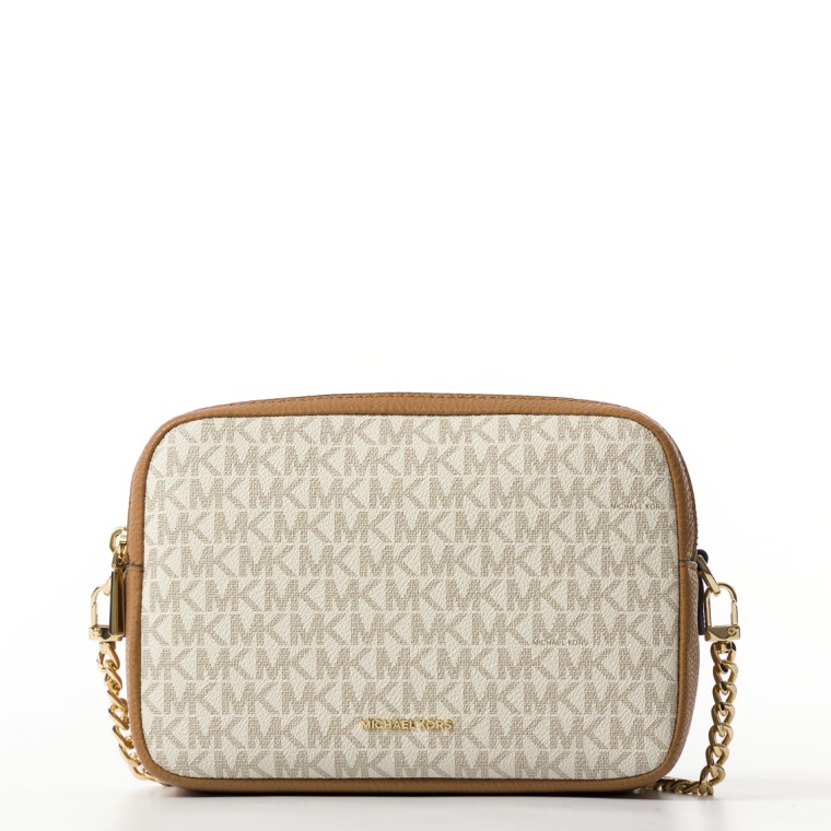 Camera bag a tracolla Bryant media con logo Michael Kors all over