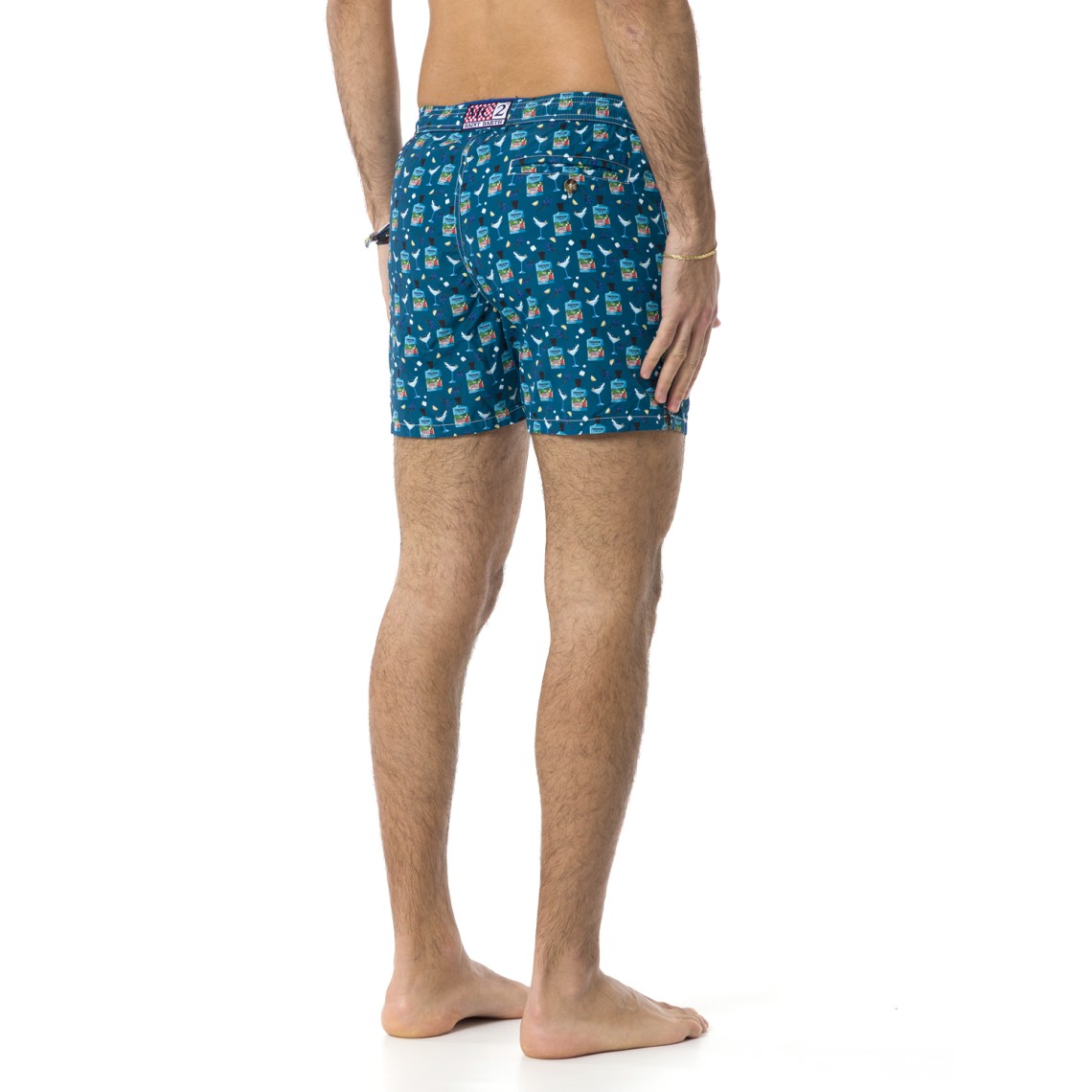 Costume da bagno Mc2 Saint Barth con stampa Portofino Gin
