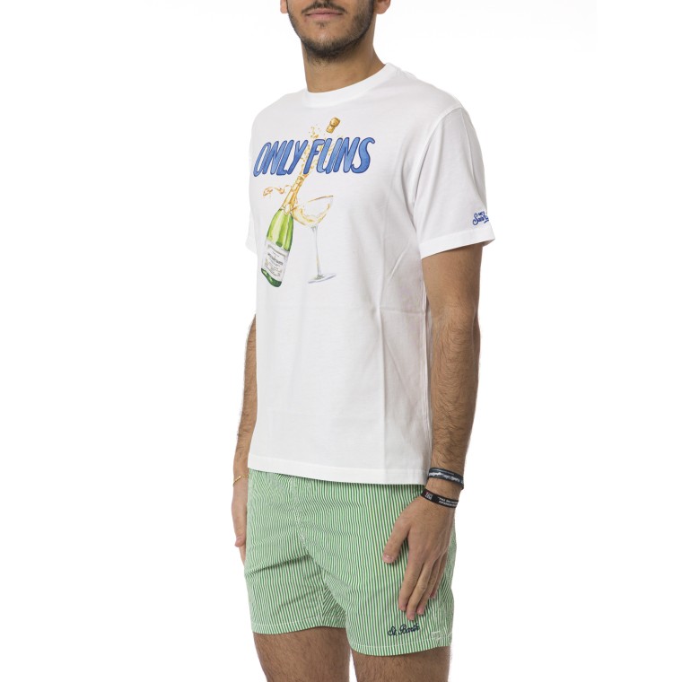 T-shirt Mc2 Saint Barth con stampa Only Funs