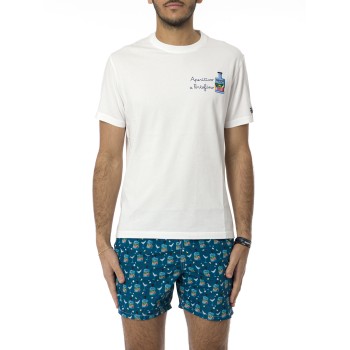 T-shirt Mc2 Saint Barth con ricamo Aperitivo a Portofino