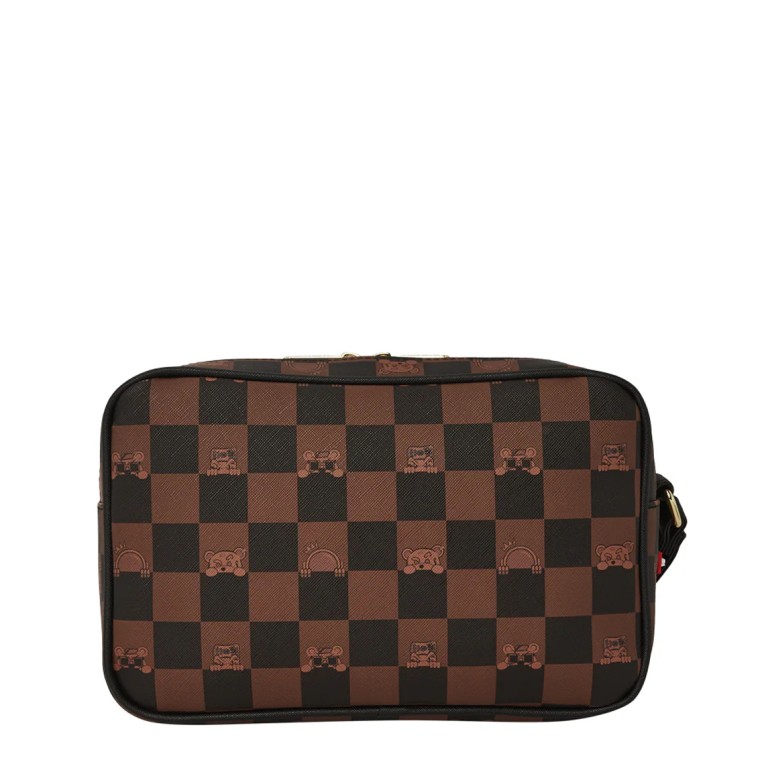 Borsa da toilette Peeking Character Check Sprayground 