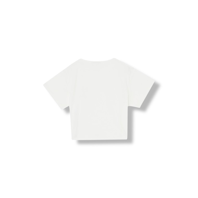 T-shirt cropped in cotone Liu Jo Kids