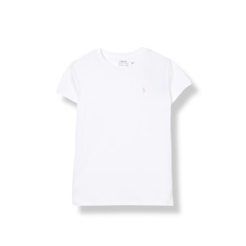 T-shirt in cotone basic Polo Ralph Lauren bambino