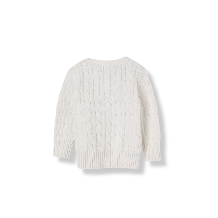 Maglia in cotone a trecce sottili Polo Ralph Lauren bambino