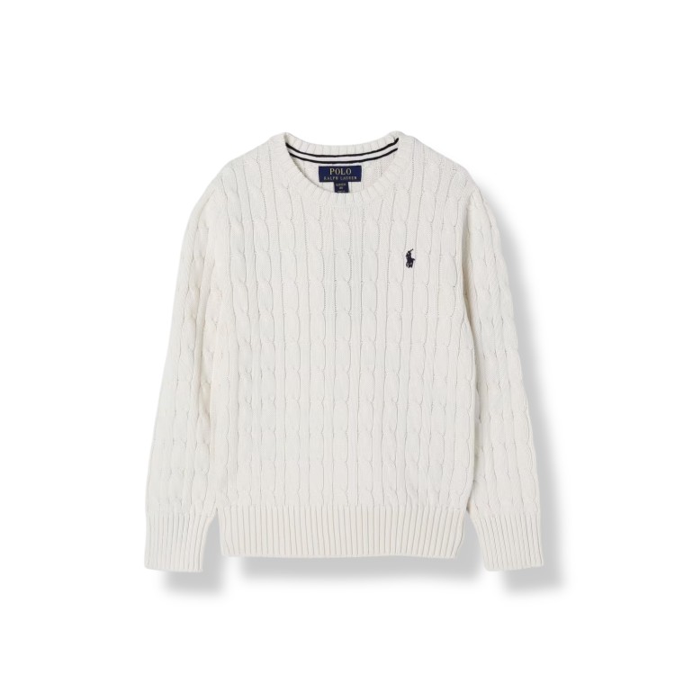 Maglia a girocollo con mini logo Polo Ralph Lauren bambino