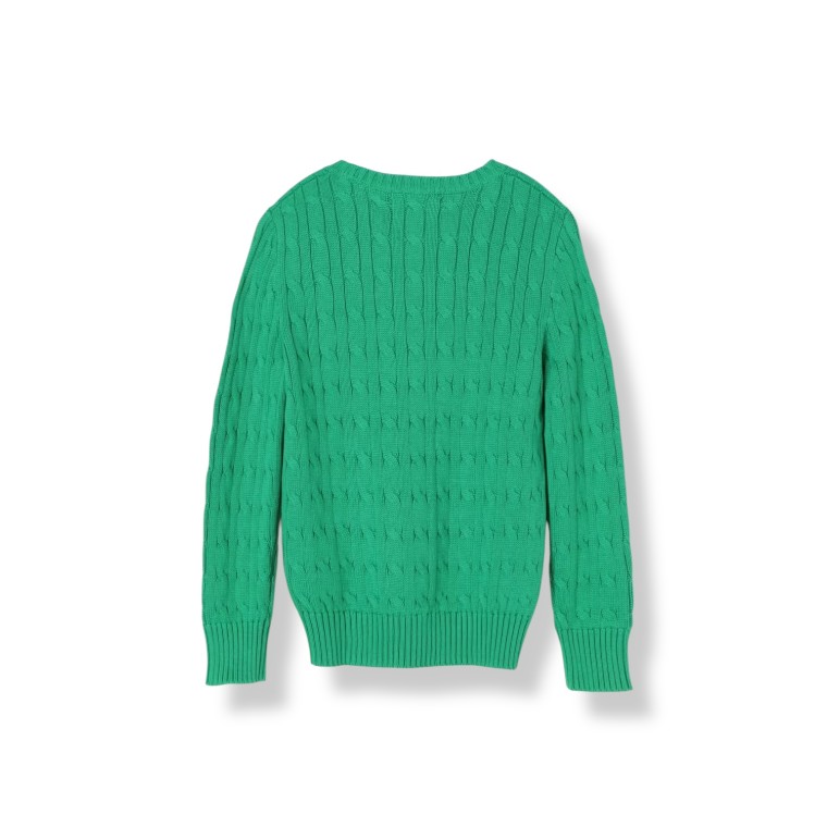 Maglia in cotone a trecce sottili Polo Ralph Lauren bambino