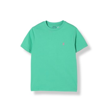 T-shirt in cotone con mini logo Polo Ralph Lauren bambino