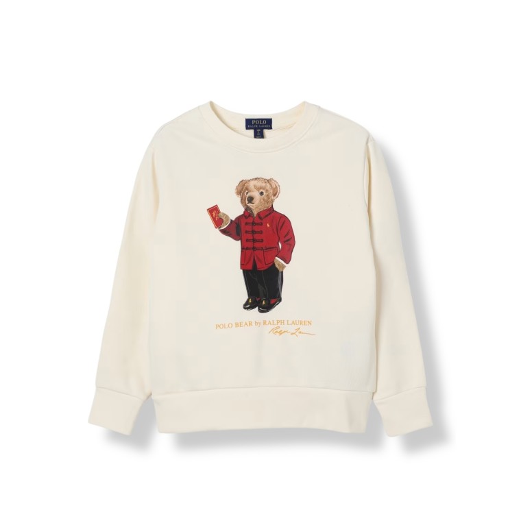 Felpa a girocollo Bear Polo Ralph Lauren bambino