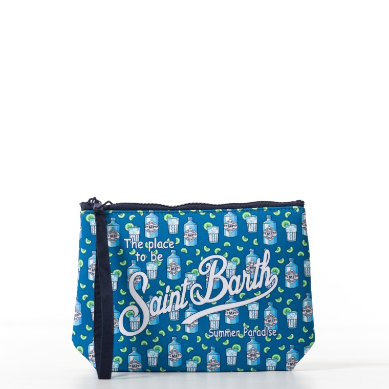 Pochette Aline Mc2 Saint Barth con stampa Gin