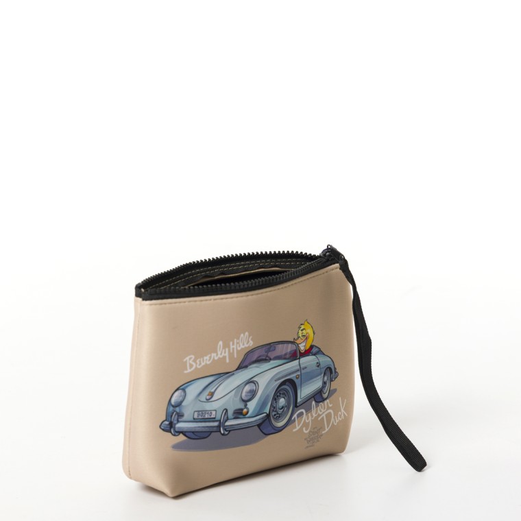 Pochette Aline Mc2 Saint Barth con stampa Dylan Duck