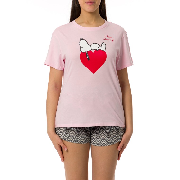 T-shirt Emilie Mc2 Saint Barth stampa Snoopy