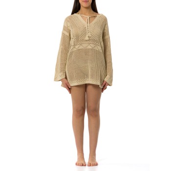 Tunica Alicia Mc2 Saint Barth in crochet traforato 