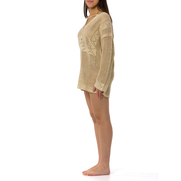 Tunica Alicia Mc2 Saint Barth in crochet traforato 