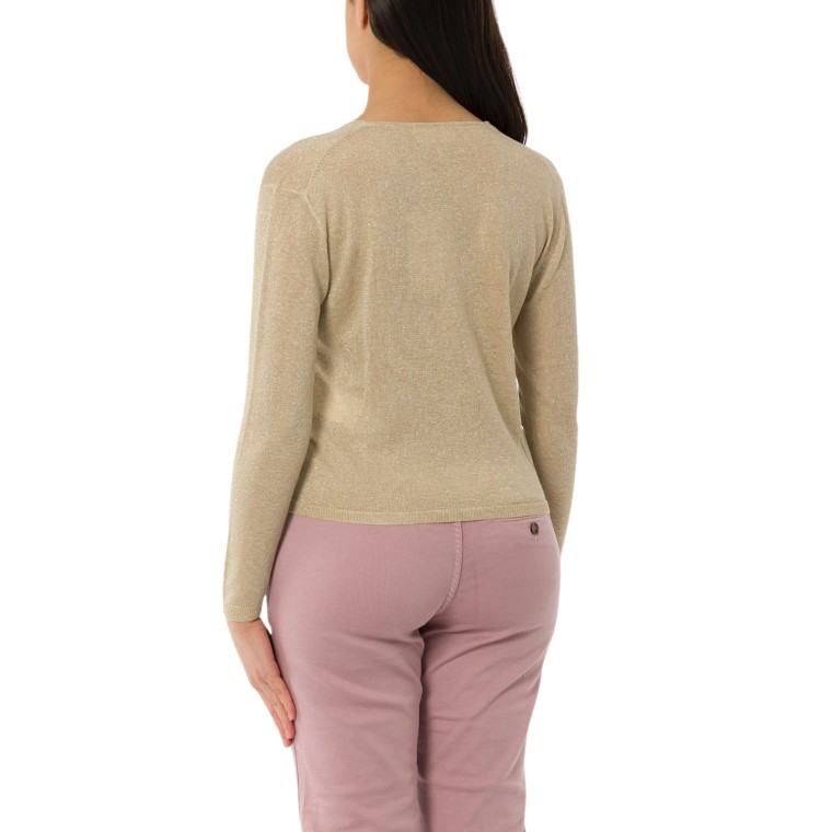 Cardigan i Blues in lurex