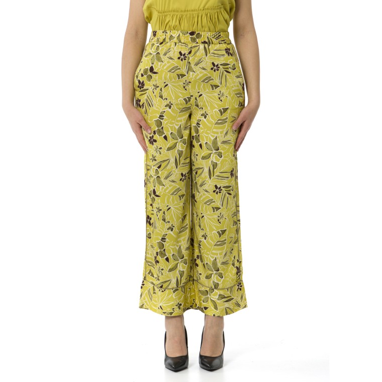 Pantaloni in raso stampato i Blues