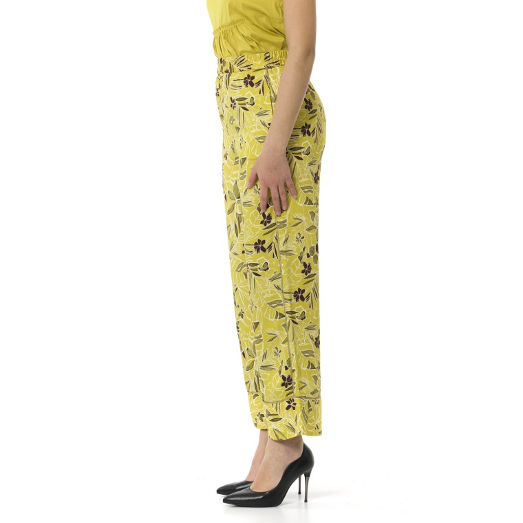 Pantaloni in raso stampato i Blues