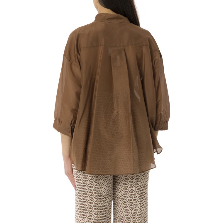 Camicia in misto seta i Blues 