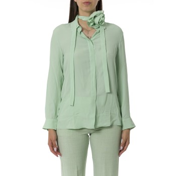 Camicia in crêpe de Chine di misto seta Marella