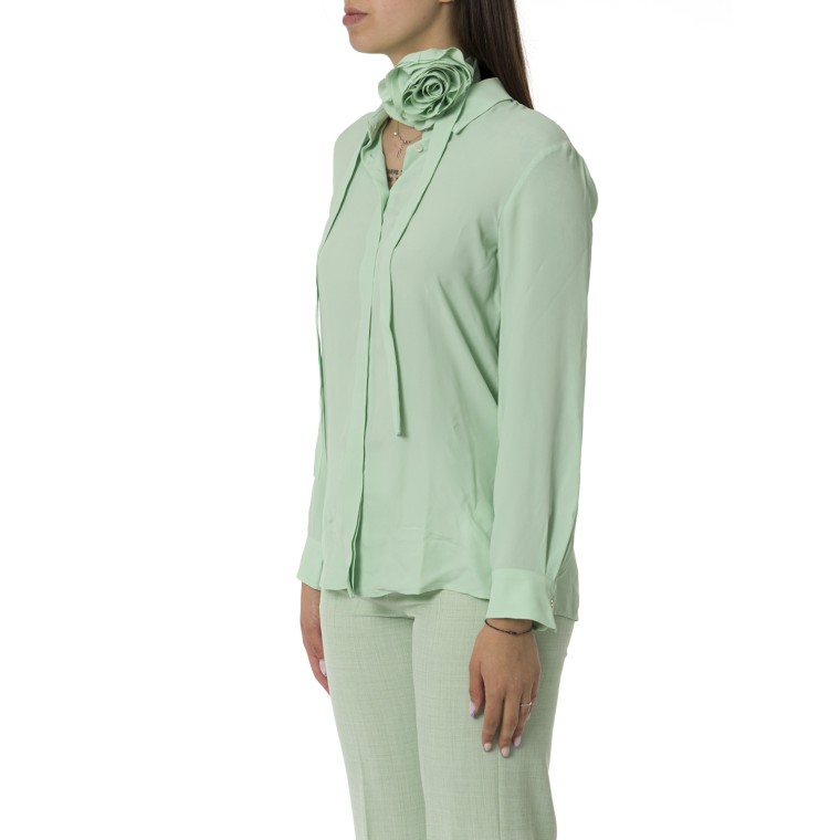 Camicia in crêpe de Chine di misto seta Marella