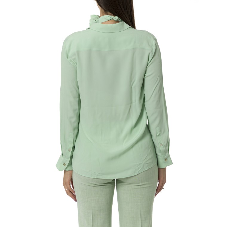 Camicia in crêpe de Chine di misto seta Marella