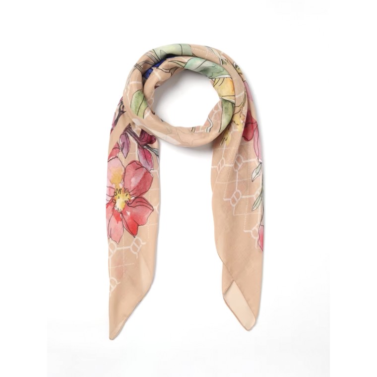 Foulard Twinset in crepe con stampa floreale