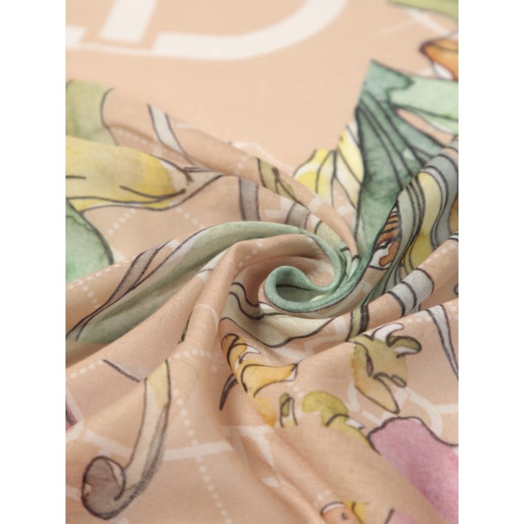 Foulard Twinset in crepe con stampa floreale