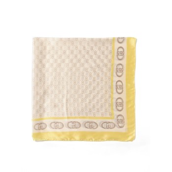 Foulard Liu Jo in viscosa con monogram LJ stampato