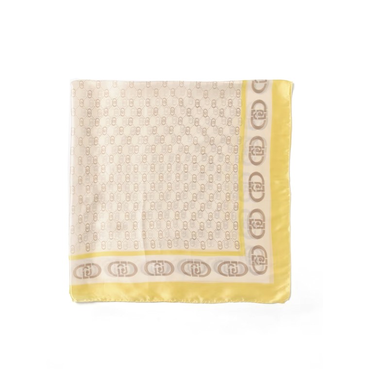 Foulard Liu Jo in viscosa con monogram LJ stampato