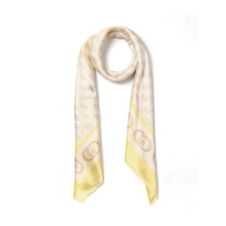Foulard Liu Jo in viscosa con monogram LJ stampato