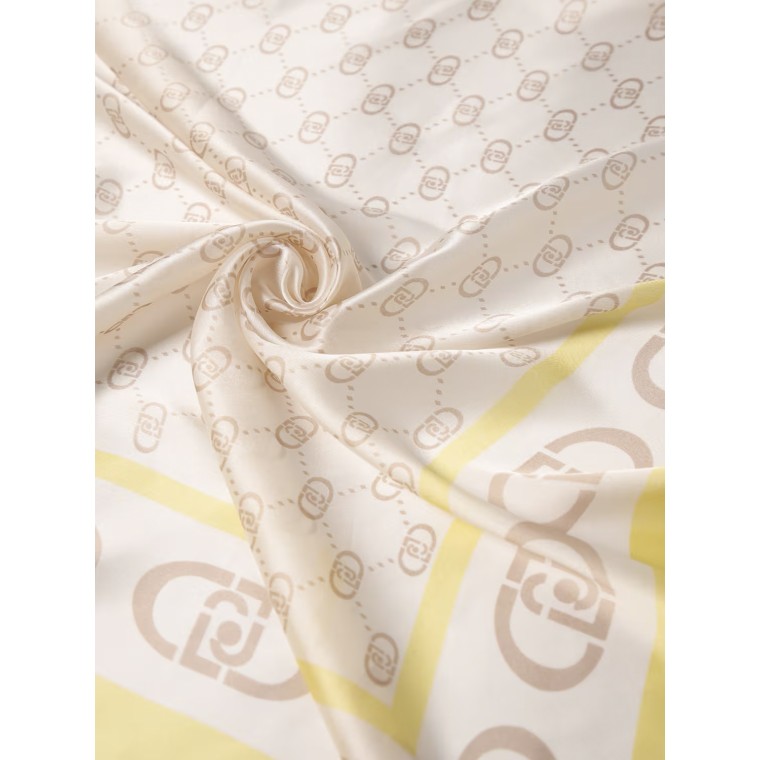 Foulard Liu Jo in viscosa con monogram LJ stampato