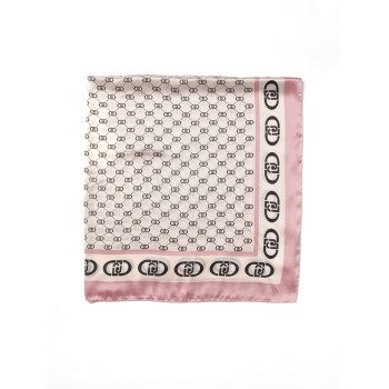 Foulard Liu Jo in viscosa con monogram LJ stampato