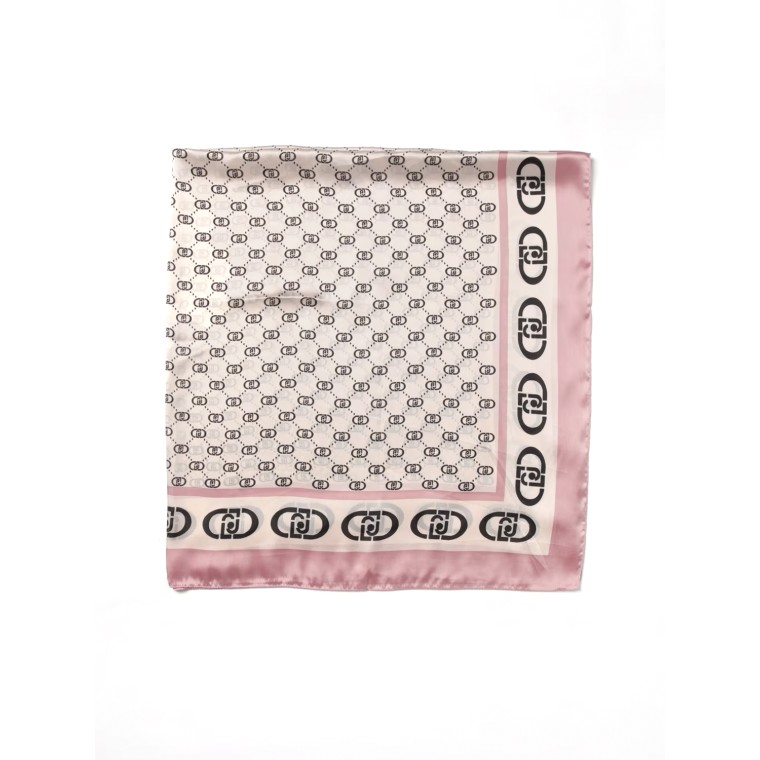 Foulard Liu Jo in viscosa con monogram LJ stampato
