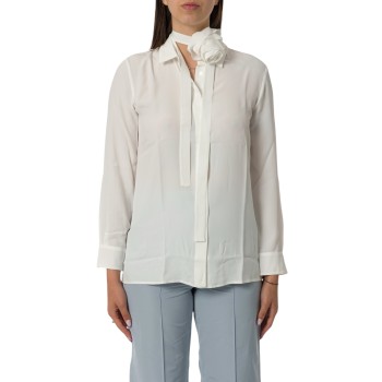 Camicia in crêpe de Chine di misto seta Marella