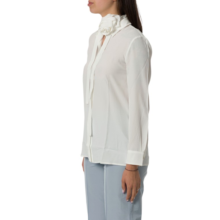Camicia in crêpe de Chine di misto seta Marella