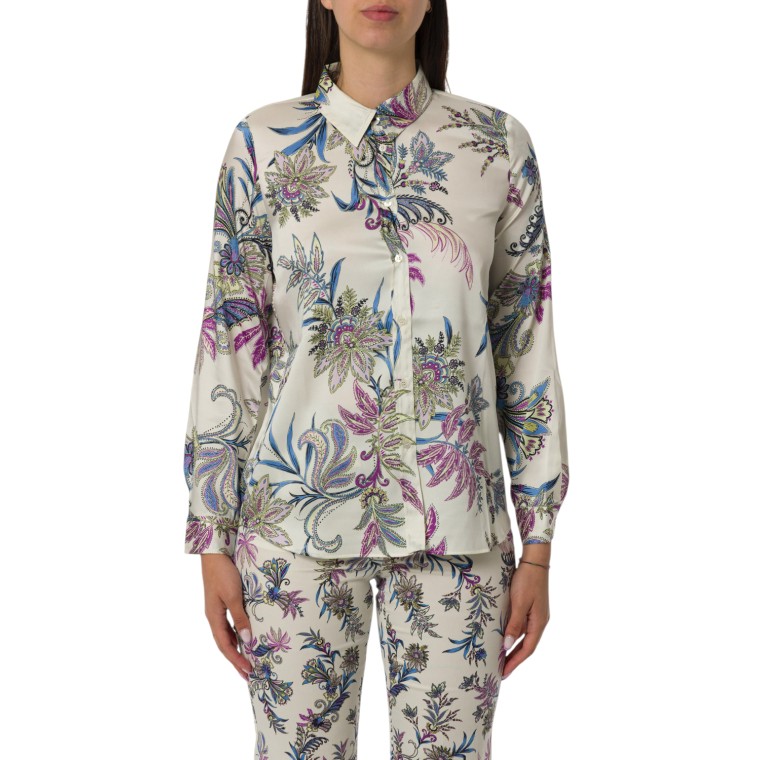 Camicia in twill tecnico stampato Emme Marella