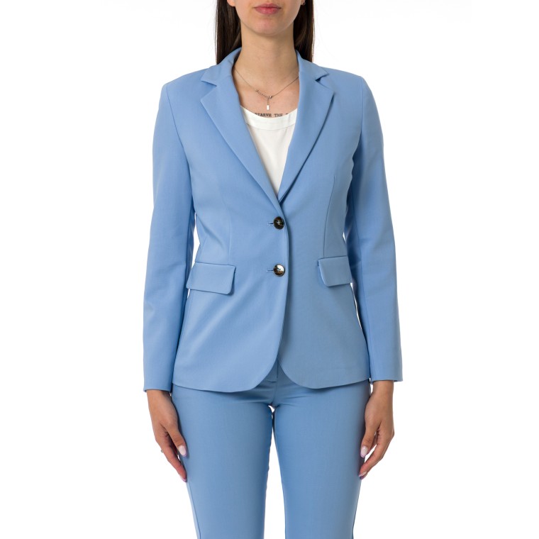 Giacca monopetto in cotone stretch Emme Marella