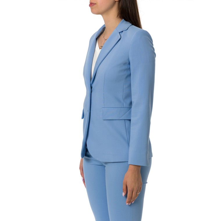 Giacca monopetto in cotone stretch Emme Marella