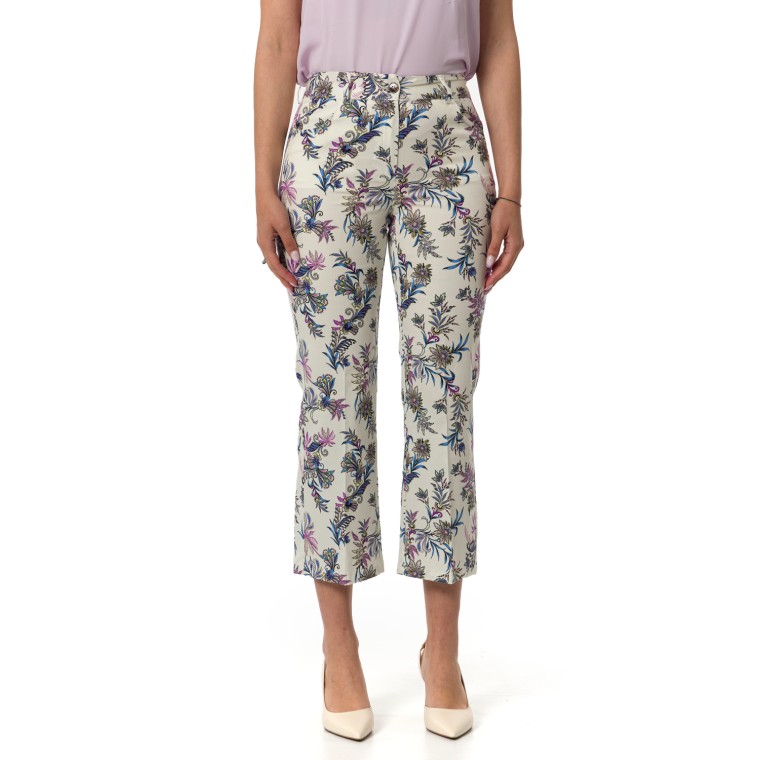 Pantaloni floreali Emme Marella