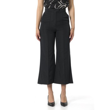 Pantaloni flare in taffetà Marella