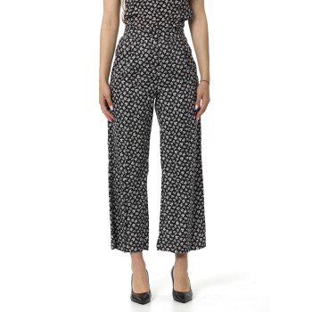 Pantaloni in raso di cotone Marella 