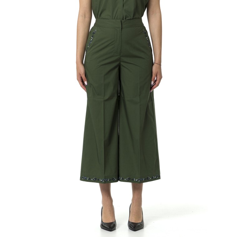 Pantaloni ampi ricamati Marella