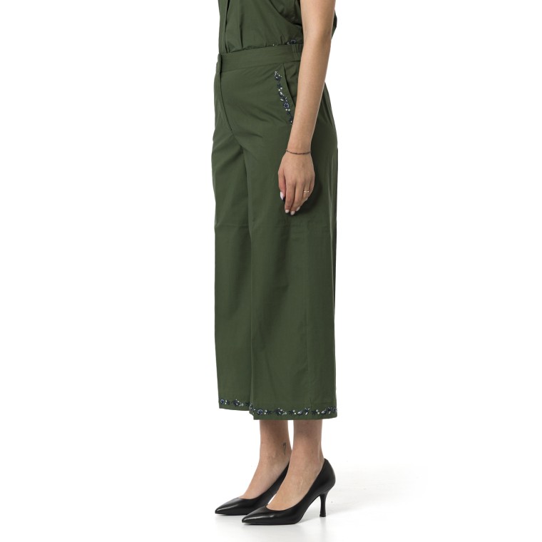 Pantaloni ampi ricamati Marella