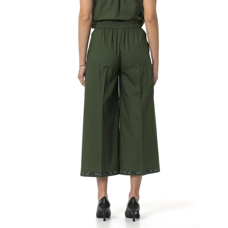 Pantaloni ampi ricamati Marella