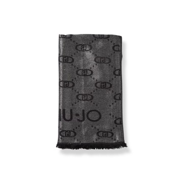 Sciarpa Liu Jo in viscosa con monogram LJ jacquard
