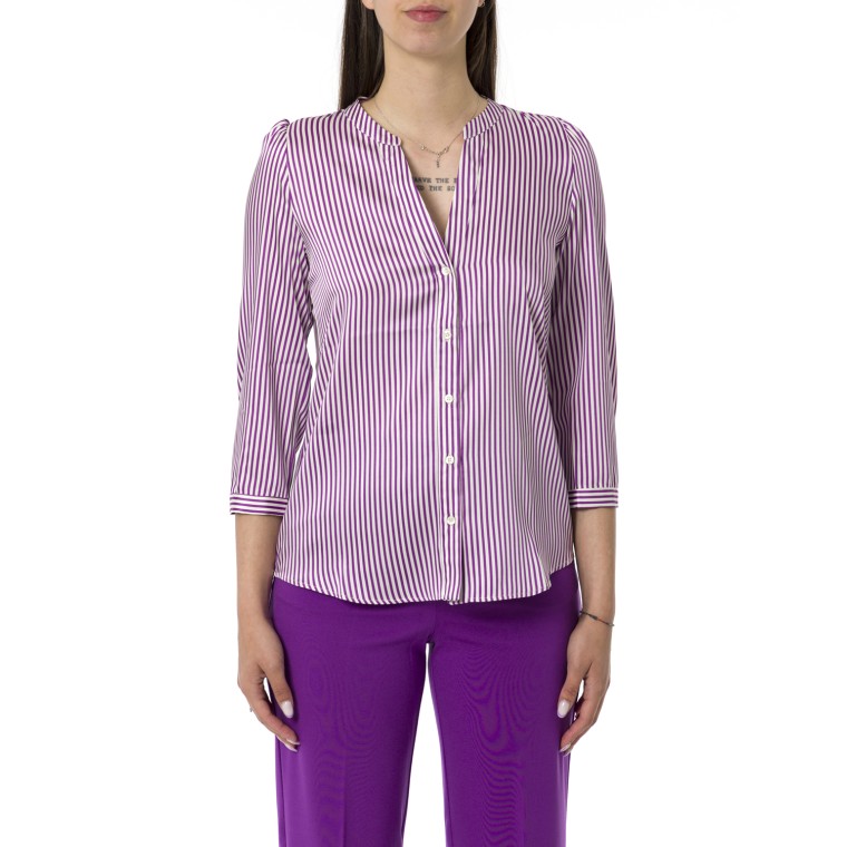 Camicia in twill a righe Emme Marella
