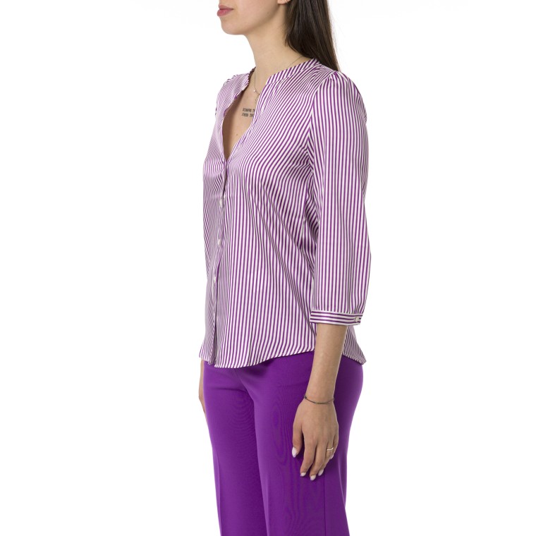 Camicia in twill a righe Emme Marella