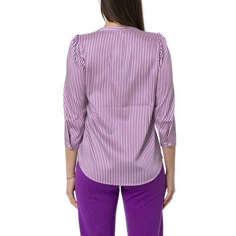 Camicia in twill a righe Emme Marella