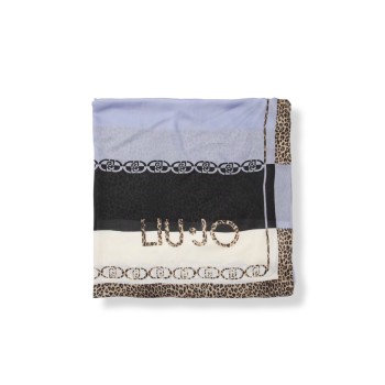 Foulard Liu Jo in modal con stampa animalier