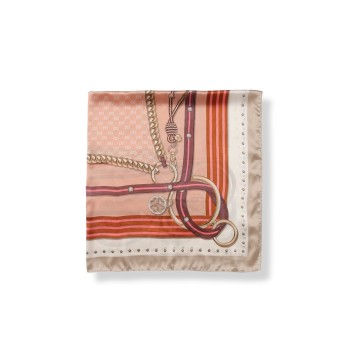 Foulard Liu Jo in raso con stampa chain