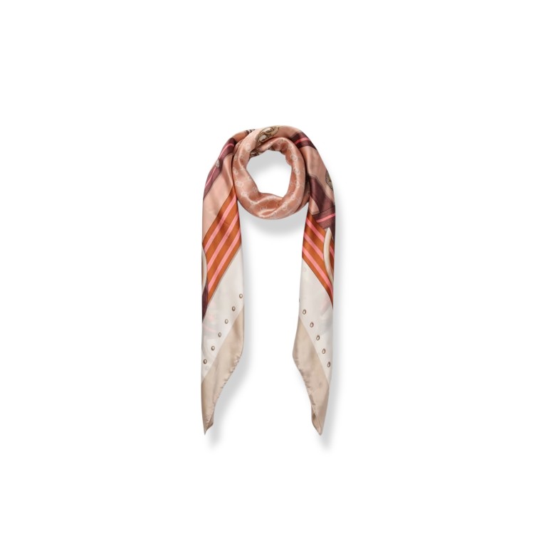 Foulard Liu Jo in raso con stampa chain